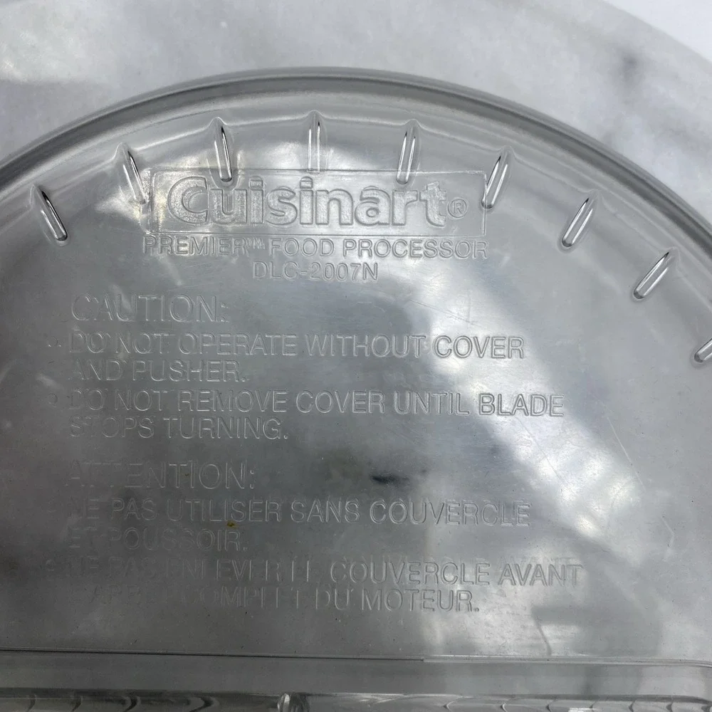Cuisinart DLC-2007N Prep 7 Food Processor Replacement Lid Cover & Sleeve Chute